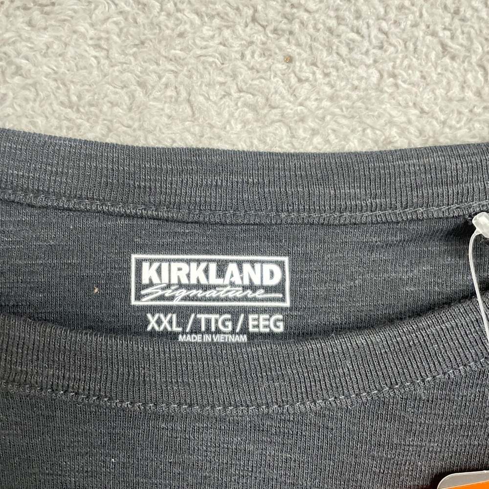 NEW Kirkland Signature Women's Size XXL Black 3/4 Sleeve Boatneck Slub Tee - Picture 7 of 10